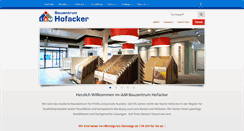 Desktop Screenshot of bauzentrum-hofacker.de