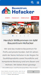 Mobile Screenshot of bauzentrum-hofacker.de
